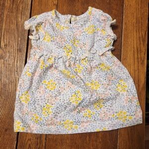 Carter's Floral Ruffle Dress - Yellow, Pink, Blue